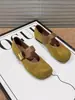 Sapatos Mary Jane Femininos para Primavera e Outono, Bico Quadrado 2026, Camurça, Versátil, Sola Macia, Sapatilhas de Ballet Retrô, Boca Rasa, Salto Grosso, Adequado para Saias