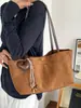 Bolso tote de color sólido mate para mujer, gran capacidad, bolso de mano nicho coreano, versátil para ir al trabajo, bolso de hombro y para debajo del brazo para mujer