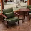 Juego de mesa y sillas de café, casa de té, bar, tienda de té con leche, casa de huéspedes, hotel, área de ocio, sillón individual de estilo vintage