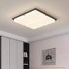Luminária de teto para sala de estar, moderna, simples, criativa, quadrada, lâmpada principal, proteção para os olhos, creme, lâmpada de vento, combinação, pacote para toda a casa