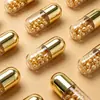 Frascos de Empaque tipo Cápsula Larga Hechos de Material ABS/PS, Botellas Vacías con Capacidad para unas 40 Cápsulas, Disponibles para Pedido de Muestra, Fábrica Mayorista de Materiales de Empaque para Productos de Cuidado de la Piel