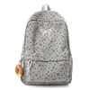 Mochila con Lazo Estilo Coreano para Niñas, Mochila de Pana Suave Estilo 'Soft Girl' para Escuela Secundaria, para Viajes y Commuting, Mochila Escolar Juvenil