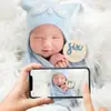 Amazon transfronterizo madera hito bebé bienvenida recién nacido hito mensual accesorios fotografía bebé