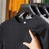 Camiseta Masculina de Cor Lisa Versátil Casual com Absorção de Umidade Secagem Rápida Manga Curta 7A Antibacteriana Nova para o Verão 2025 Dropshipping
