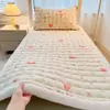 Colchoneta Acolchada de Terciopelo de Leche Colchoneta de Invierno para Colchón Grosor Adicional Colchoneta para Cama de Dormitorio Estudiantil Colchoneta Acolchada con Borrego para Uso Doméstico