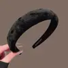 Faixa de Cabeça Outono e Inverno para Mulheres, Faixa de Cabeça de Aba Larga para Lavar o Rosto, Coque de Cabelo Retrô com Topo Alto, Acessório de Cabeça de Luxo Acessível para Uso Externo