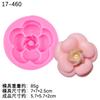 Molde de silicona de camelia poroso y no poroso para aromaterapia, yeso, jabón hecho a mano, molde decorativo para fondant, material para hornear DIY
