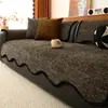 Cojín de sofá de chenilla estilo francés, apto para todas las estaciones, cojín de respaldo y asiento vintage antideslizante, lujo ligero con sensación de alta gama, tela para funda de sofá