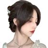 Belleza de Verano Reparación flequillo de barba de dragón femenino Red Social de moda longitud media transpirable flequillo de ocho caracteres cabello artificial natural esponjoso flequillo ligero