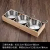 Jiugongge Creativo vajilla comercial restaurante de hot pot tienda de barbacoa plato de carne y verduras caja de bambú y madera bandeja plato con compartimentos
