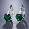 Aretes de Zirconia Corazón para Mujer Temperamento Coreano Personalidad Casual Modernos Estudiantes Bosque Fresco Celebridad de Internet Fd24679717