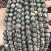 Ventas Directas de Fábrica Cuentas Redondas de Piedra Llama Natural Cuentas Redondas Fluorescentes de Estrella y Luna Accesorios de Joyería DIY Semiterminados al por Mayor