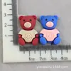 Pegamento de Resina de Oso Crema de Durazno Accesorios de Resina Pegamento Caramelo Fresa Funda para Teléfono Celular Cereza DIY Tocado Accesorios para el Cabello Material