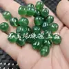 Contas vintage de ágata verde, contas soltas de jade, contas cilíndricas de calcedônia verde gelo, entremeios, acessórios de joalheria Lulutong, contas artesanais