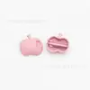 Etiqueta de Hardware de Apple con Núcleo Extraíble, Hebilla Decorativa, Aleación de Zinc Colorida, para Suéter, Cuello de Abrigo, Pantalones, con Agujeros, Etiqueta de Etiqueta Cosida a Mano