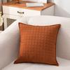 2025 Nuevo Simple Hecho a Medida Color Sólido Funda de Cojín para Sofá de Sala de Estar Engrosada Tridimensional Funda de Almohada Cuadrada