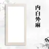 Cartolina Guiding para Caligrafia e Pintura, Cartolina Espessa para Caligrafia, Papel Retangular em Branco para Caligrafia para Pintura Chinesa Tradicional, Papel de Desenho Semi-Cru