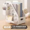 Suporte para Livros Caixa de Armazenamento de Mesa para Livros Organizador de Livros Painel Perfurado para Estudantes Prateleira de Armazenamento para Dormitório Escritório Gadget