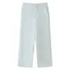 Conjunto de Traje de Dos Piezas para Mujer de Comercio Exterior de Amazon Transfronterizo, Popular, con Cuello Redondo Tricolor, Pantalones de Pierna Ancha Adelgazantes que Ceñen la Cintura