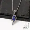 Collar de acero inoxidable transfronterizo para mujer, moderno y nuevo, con bonito colgante de diamantes, colgante de hip-hop para hombre, cadena larga de lana.