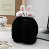 Orejeras Cálidas de Animalitos de Dibujos Animados Coreanos, Plegables, de Terciopelo y Engrosadas, Lindos Bolsillos para Orejas, Orejeras Cálidas y a Prueba de Frío para Salir