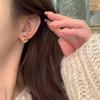 Aretes pequeños y versátiles de tuerca para mujer, simples, personalizados, modernos, elegantes, tendencia para ir al trabajo, aretes de temperamento