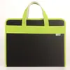 Bolsa de arquivo de tecido A4 Bolsa de órgão de tecido Pasta multicamadas Bolsa de zíper de estudante Bolsa de órgão