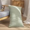 Funda de almohada de algodón cepillado de invierno, funda de almohada de color cálido, simple 48X74cm par individual, algodón estilo japonés