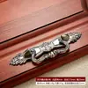 Manija Estilo Europeo Antigua de Aleación de Zinc en Bronce Rojo Antiguo, 96mm Manija para Puerta de Armario Cajón Gabinete