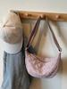 Bolso de Mano para Mujer Estilo Coreano de Nicho, Bolso Croissant Casual para Viajar, Bolso Cruzado Versátil de Lona, Nuevo Primavera 2026