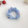 Anillo para el cabello con cuentas de color caramelo para el intestino delgado, cuerda para el cabello fresca y pequeña de celebridades de Internet, estilo coreano, linda banda de goma, nueva y dulce cuerda para el cabello de malla.