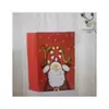 Nochebuena Navidad Empaque de Navidad En stock Nuevo Producto Caja de Regalo Navideña de Mano Muñeco de Nieve Reno Papel Kraft Bolso de Mano Navideño