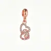 Pulseira Pingente Dia dos Namorados DIY Pingente Colar Coração com Coração Pulseira Acessórios DIY com Contas Amor Transfronteiriço Joia de Mão