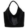 Bolso Tote Casual Retro de Gran Capacidad para Mujer Transfronterizo Nuevo Estilo Tacto de Alta Gama Textura Tejida Moda Simple Bolso de Hombro Bajo el Brazo