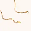 Collar de Diseño de Nicho de Moda Transfronterizo Ins Europeo y Americano Acero Inoxidable Chapado en Oro de 18 Quilates Collar con Letras de Burbuja de Alta Gama para Mujer