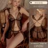 Yiyuo lencería sexy pijama sexy de tirantes cárdigan para mujer malla perspectiva uniforme tentación bata de noche venta al por mayor 8644