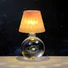 Bola de Cristal Tallada en 3D Transfronteriza Luz Nocturna Luminosa Lámpara de Mesa de Escritorio para Dormitorio Adornos Decorativos de Ambiente Regalo de Cumpleaños