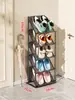 Sapateira para entrada de casa, armário de sapatos simples de várias camadas, prateleira de armazenamento interna para dormitório, sapateira pequena estreita em camadas que economiza espaço