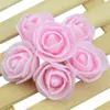 Cabeza de Flor de Rosa de Espuma Simulada de 3.5 cm Flor de Rosa Pe Materiales de Decoración de Boda Cabeza de Flor Artificial Venta al por Mayor