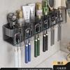 Aluminio Espacial Plástico Rociado Nórdico Baño Negro Toallero Anillo para Toalla de Baño Adhesivo de Pared Montado Sin Perforaciones Anillo Colgante