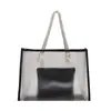 Bolsa Transparente de PVC de Grande Capacidade 2026 Verão Nova Moda Simples Elegante Bolsa Tote com Bolsa de Mão Combinando Bolsa de Gelatina
