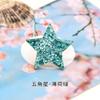 Brillante estrella de cinco puntas círculo banda de goma accesorios para el cabello de niños material de embalaje de regalo redondo corazón hebilla para el cabello accesorios de decoración de mesa de postres
