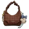 Bolsa Pequena Estilo Nicho Estilo Coreano para Mulheres, Novo Modelo 2026, Bolsa de Ombro Leve e Estilosa, Bolsa de Mão Plissada para o Dia a Dia