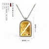 Símbolos Auspiciosos Tibetanos de los Ocho 3D Pequeño Santuario de Buda Colgante Cobre Dorado Pequeño Ligero Sin Sentir al Usar 12 Estilos Disponibles