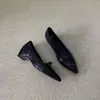 Versión de Piel de Oveja~Zapatos de Trabajo Elegantes de Estilo Retro Francés para Mujer, Sin Cordones, Punta Fina, Zapatos de Salón con Lazo