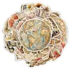 Compra direta internacional de 50 adesivos decorativos vintage de animais e plantas para journaling