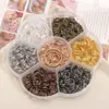 Caja de 7 Compartimentos con Cierre de Langosta de Bucle Único Materiales Accesorios DIY Aretes Hechos a Mano, Accesorios para Orejas, Pulseras con Cuentas, Accesorios de Joyería