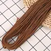 Cuerda de Poliéster y Algodón Negra de 3 mm para Tejer a Mano DIY, Cordón para Sudadera, Pantalones, Cintura, Accesorios de Ropa, Cordón Redondo Personalizado