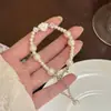 Pulsera de Concha y Perla de Lujo Ligero Estilo Coreano con Diamantes para Mujer, Moderna y Sencilla, Elegante y Hermosa, Joyería Versátil y Exquisita