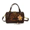 Bolsa de boliche portátil transfronteiriça, nova bolsa feminina, simples e estilosa, bolsa Boston de ombro e transversal de nicho